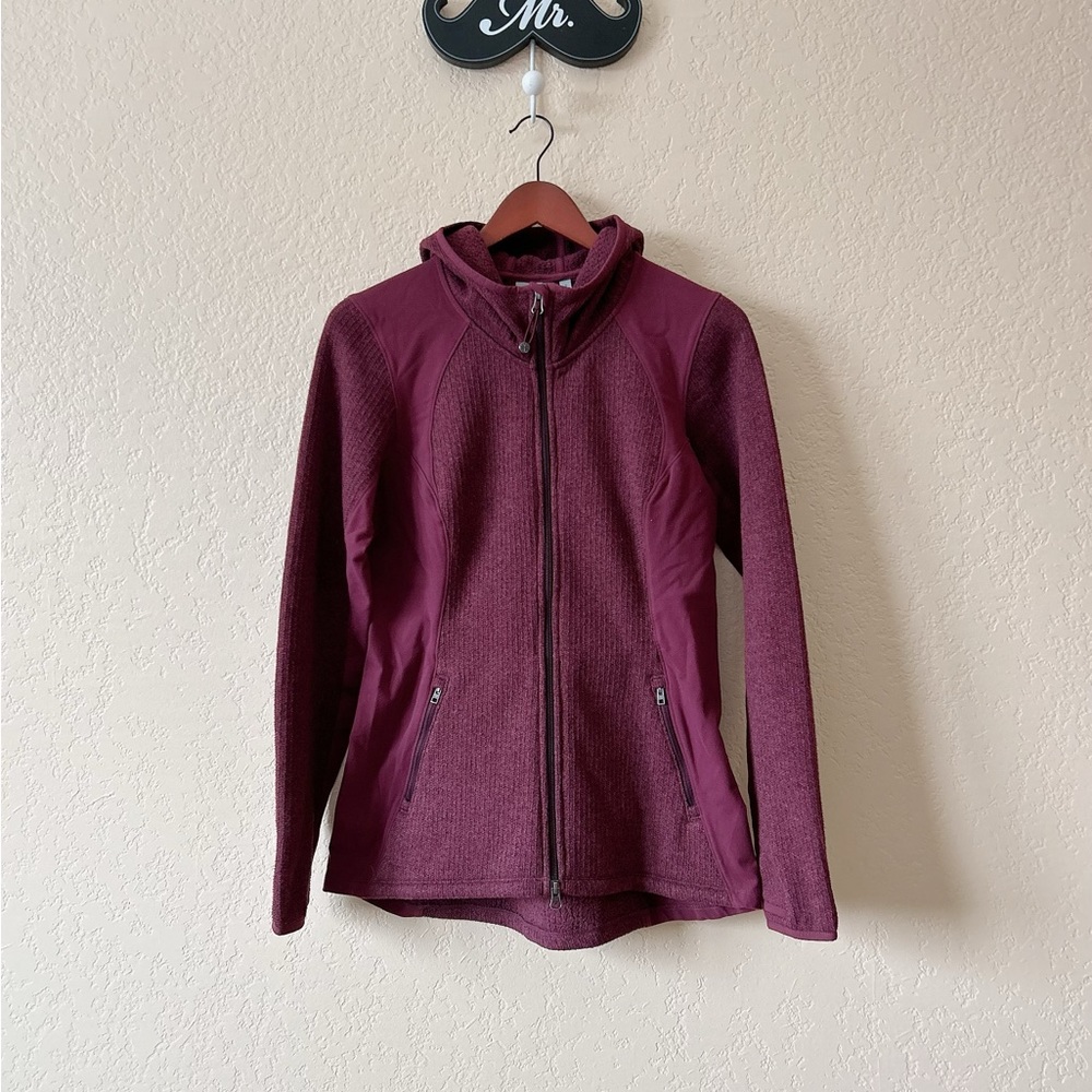 Athleta Burgundy Colored Full Zip Jacket Size S